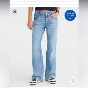 Aerie low rise baggy jeans